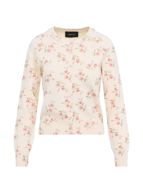 Simone Rocha floral-print cardigan Neutrals AMMK6WP0669