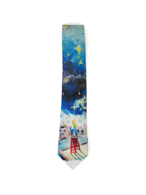 KidSuper Explosion tie Blue SS26TIE06