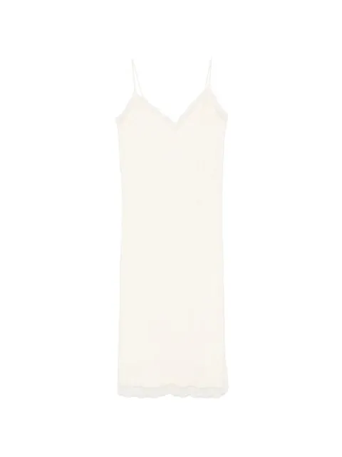 Róhe lace-trim midi dress Neutrals 41933267