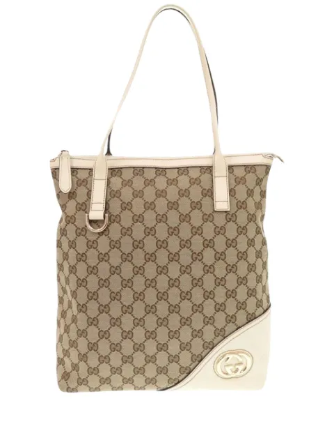 Gucci Pre-Owned 2000-2015 GG Canvas Britt tote bag White 8RYE5ZZ7EG347DYS