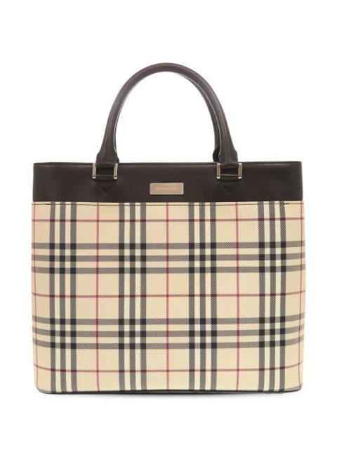Burberry Pre-Owned 2000-2017 House Check Canvas handbag Neutrals 8C8SH9Y52FDEOT3Y