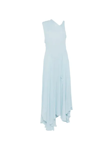 Semicouture asymmetric pleated dress Blue S6ST54