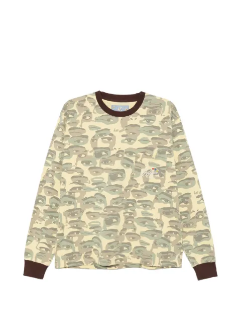 KidSuper face camouflage-printed pocket T-shirt Green SS26TEE01