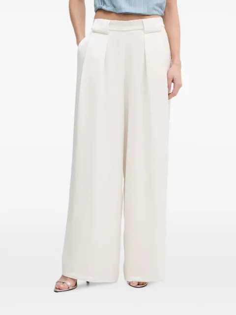 DKNY high-rise pleated palazzo pants Neutrals P6AK7E57