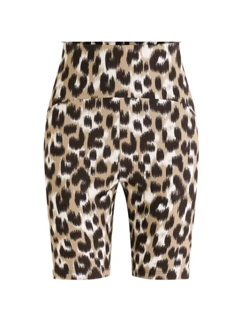 Fusalp Biarro leopard-pattern shorts Neutrals 26EJ1507