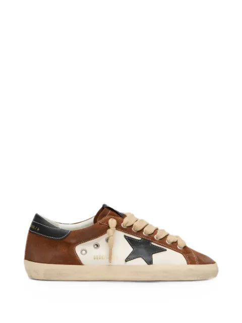 Golden Goose Super-Star sneakers in leather and suede with leather star White GMF00103F008540