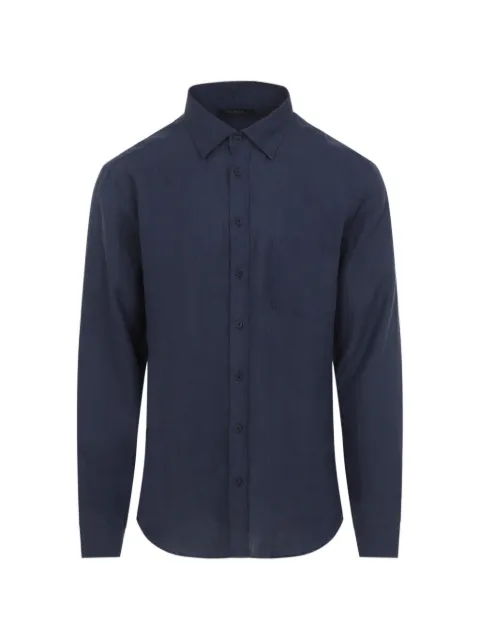 Sease chest-pocket long-sleeve shirt Blue SI030TN359