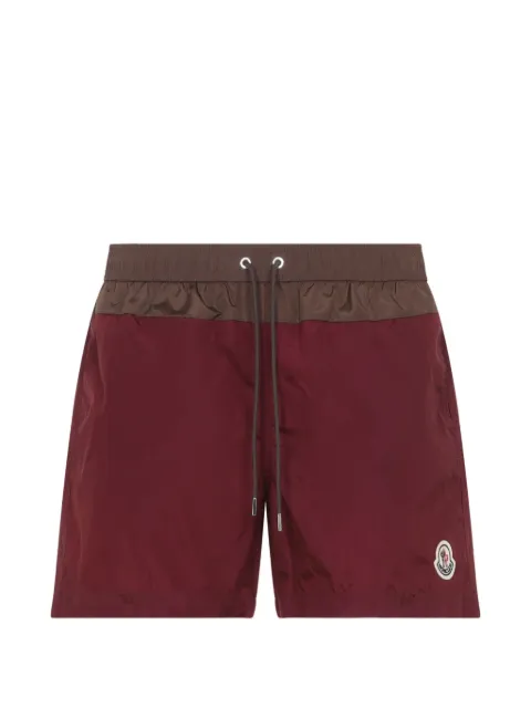 Moncler drawstring-waist swim shorts Red L10912C000025985M