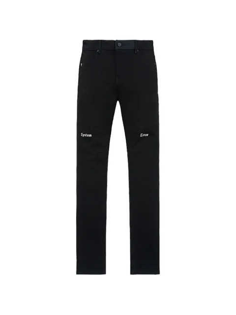 RTA Bryant cross-print jeans Black MDGDD1148J1205BKHDC
