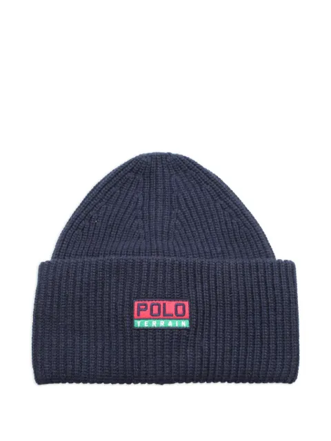 Polo Ralph Lauren Terrain ribbed-knit beanie hat Blue PC0371405