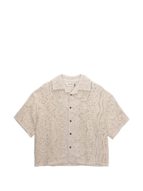 Honor The Gift Mind Maze crochet shirt Neutrals HTG260145NAT
