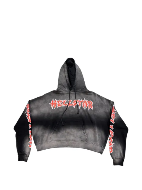HELLSTAR graffiti hoodie Grey HSR251