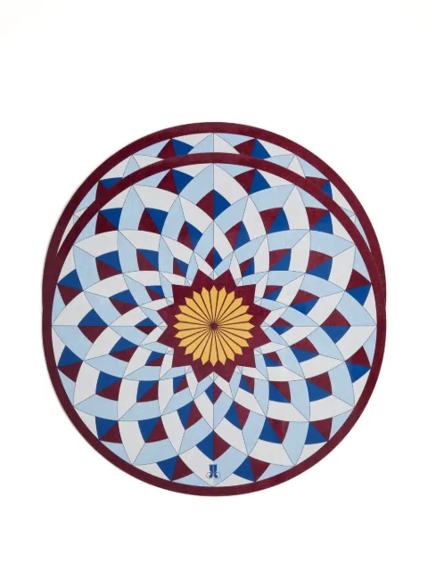 La DoubleJ disk placemats set of 2 Blue PMT0032CRK001LOL01BU03