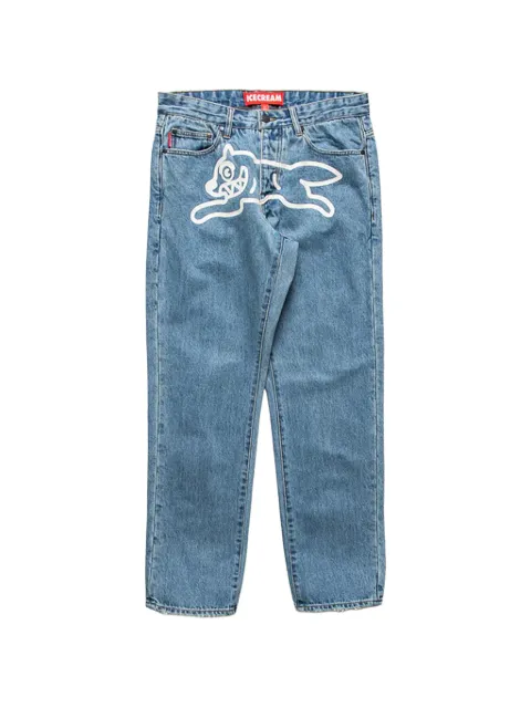 ICECREAM Running Dog arrow graphic-print jeans Blue 4611100400