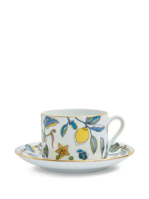 La DoubleJ Impero tea cup set of 2 White CUP0012CER001BRN12WH01