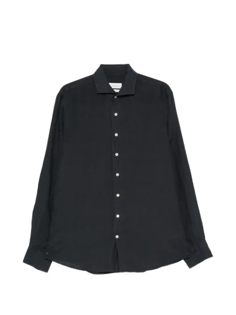Profuomo long-sleeve spread-collar shirt Blue PPXH10017C