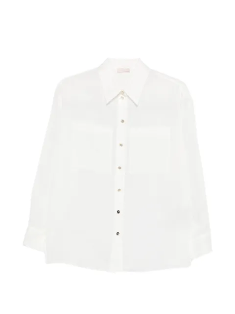 LIU JO long-sleeve pocket shirt White WA6302T9426