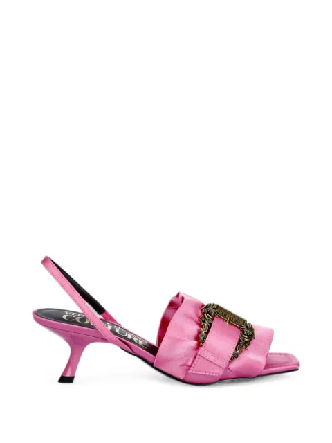 Versace Jeans Couture buckle-detail ruffled sandals Pink 80VA3S48ZS185499