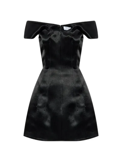 Alexander McQueen off-shoulder mini dress Black 839956QEAG0