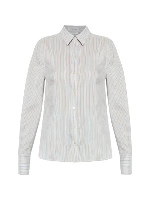 Alexander McQueen vertical-stripe shirt White 868906QBADY