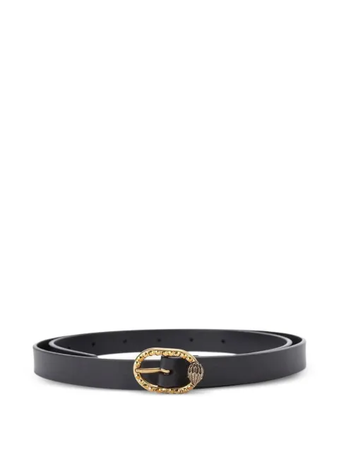 Kurt Geiger London Mayfair 18 crystal-embellished leather belt Black 5257600109