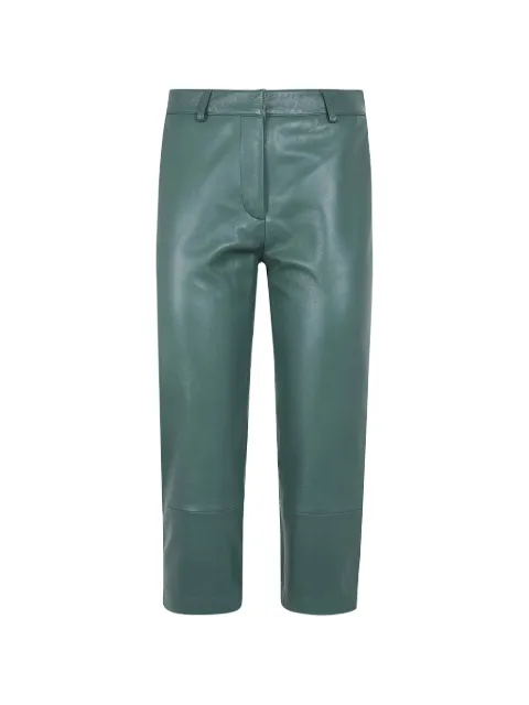 The Frankie Shop Lior leather trousers Green LIORLEATHERCAPRIPAFS21