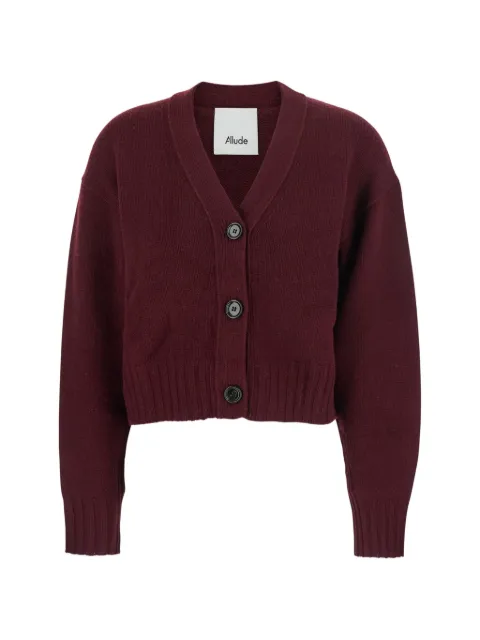 Allude button V-neck cardigan Red 2551710068
