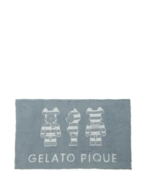 MEDICOM TOY striped-cartoon rug Blue PUGG221916