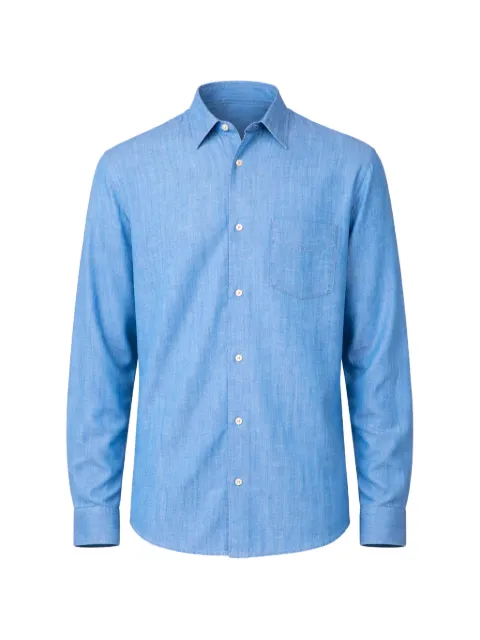 Officine Generale long-sleeved shirt Blue S26MSHI012