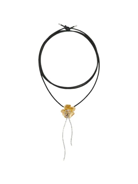 Maje Flower necklace Black MFABI00859