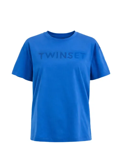 TWINSET crew-neck T-shirt Blue 261LM2NJJ
