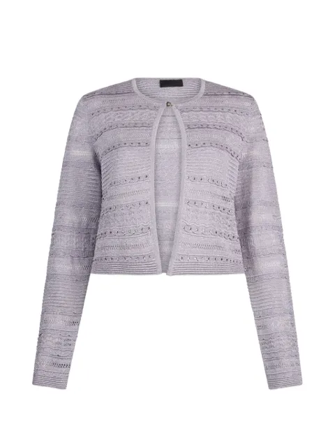 LIU JO openwork knitted cardigan Grey CA6237MA06S