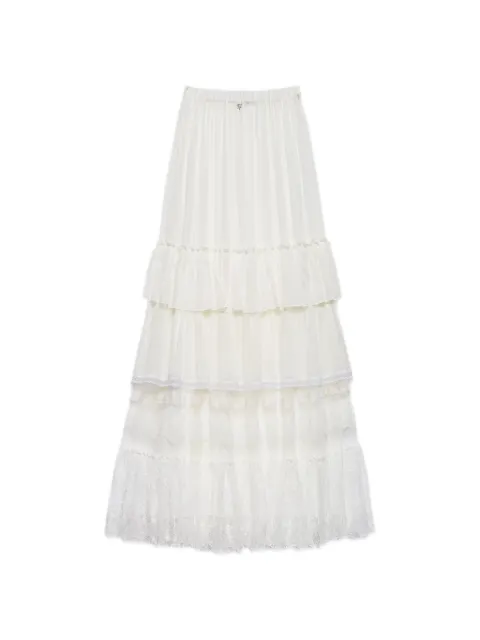 Aniye By ruffled lace maxi skirt Neutrals 18515802477