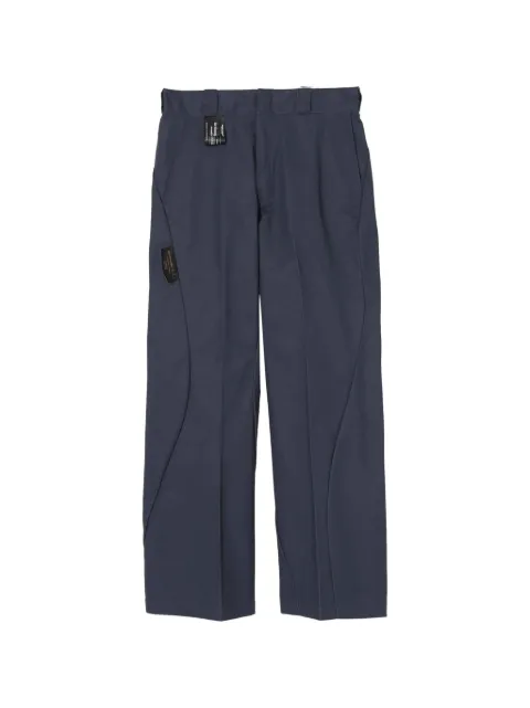 Undercover Dickies x UNDERCOVER side-seam trousers Blue UC1F4508DRKNVY