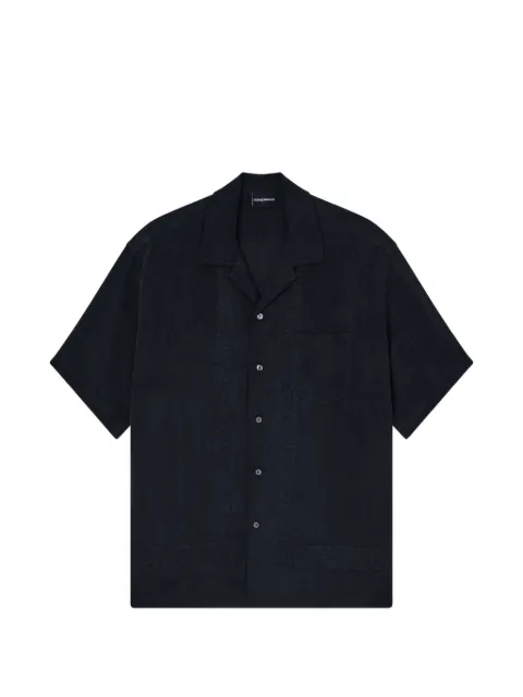 Emporio Armani paisley chest-pocket shirt Black EM005497AF24842