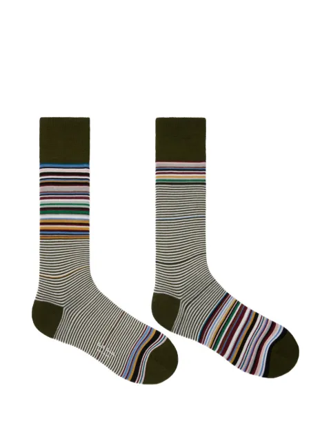 Paul Smith striped socks Green M1A380CIU974