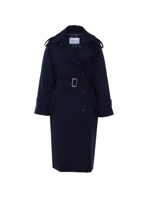 Max Mara belted wool coat Blue 2611021021600