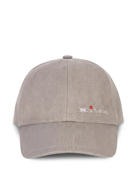 Kiton logo-embroidered baseball cap Neutrals UCPL015K0718H