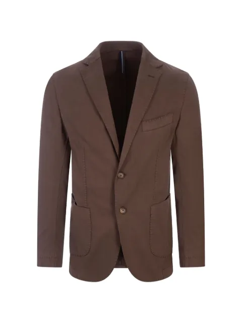 russocapri buttoned cotton blazer Green 311100