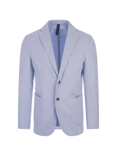 russocapri button oxford blazer Blue 311100