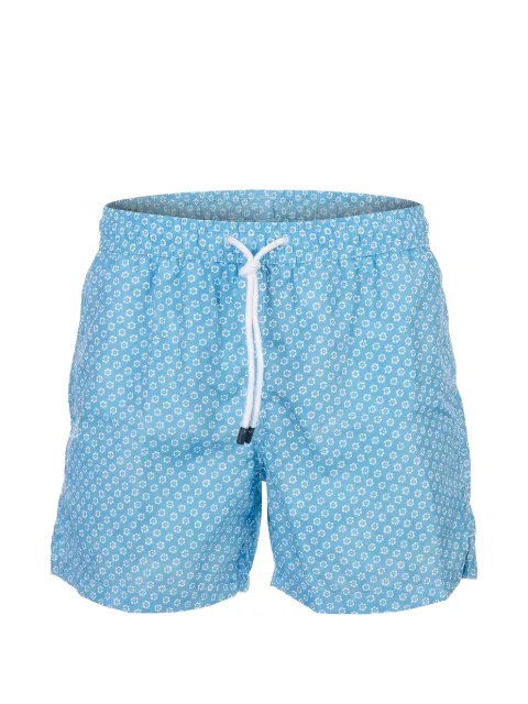 Fedeli floral-print swim shorts Blue 00318F207