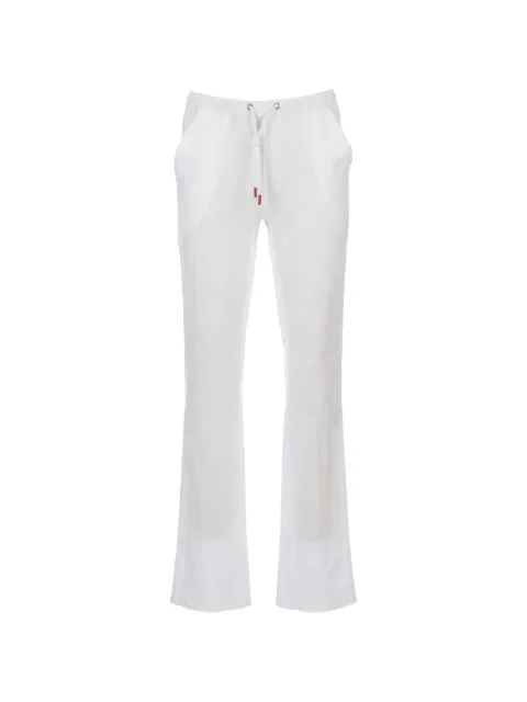Kiton drawstring-waistband trousers White UPSHORLH09690