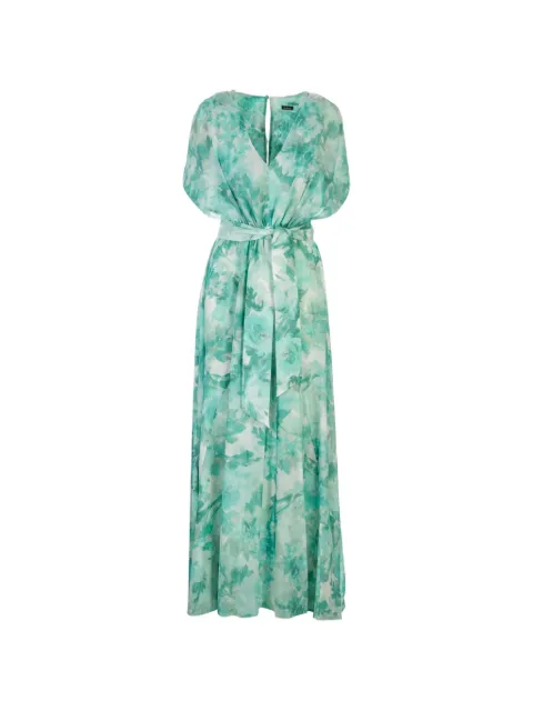 Kiton floral-print maxi dress Green D61318K0870G