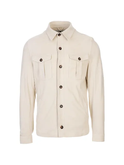 Kired flap-pocket overshirt White WERIKW83500