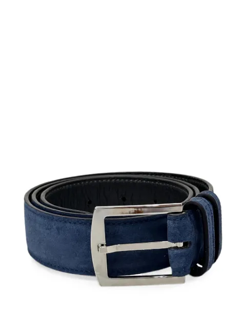 Kiton suede belt Blue USC4PN00108
