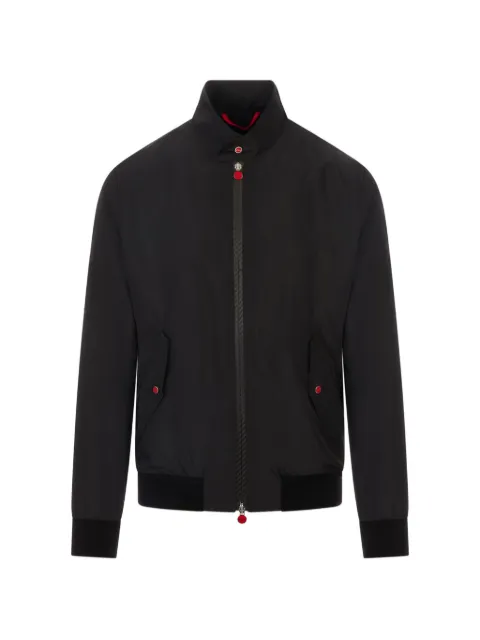 Kiton high-neck zip-up bomber jacket Black UBLM03K0741H