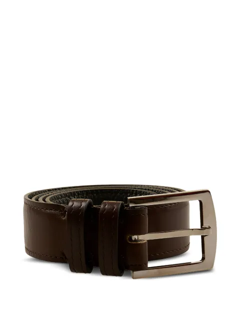Kiton buckle-fastening leather belt Brown USC4PN00101