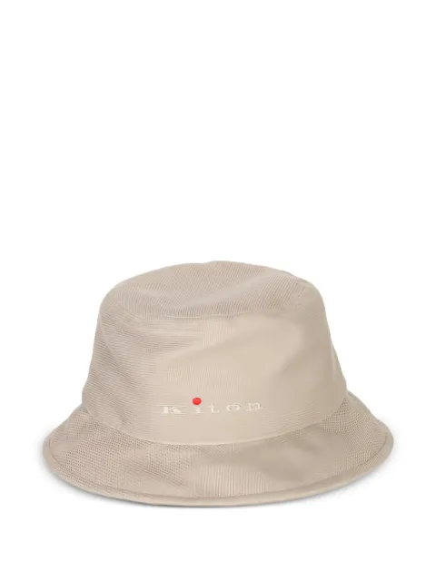 Kiton logo-embroidered bucket hat Neutrals UCPL016K0724H