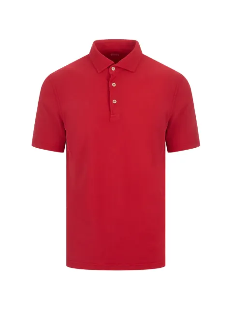 Fedeli short-sleeve polo shirt Red 00130