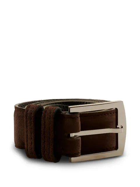 Kiton suede buckle-fastening belt Brown USC4PN00108